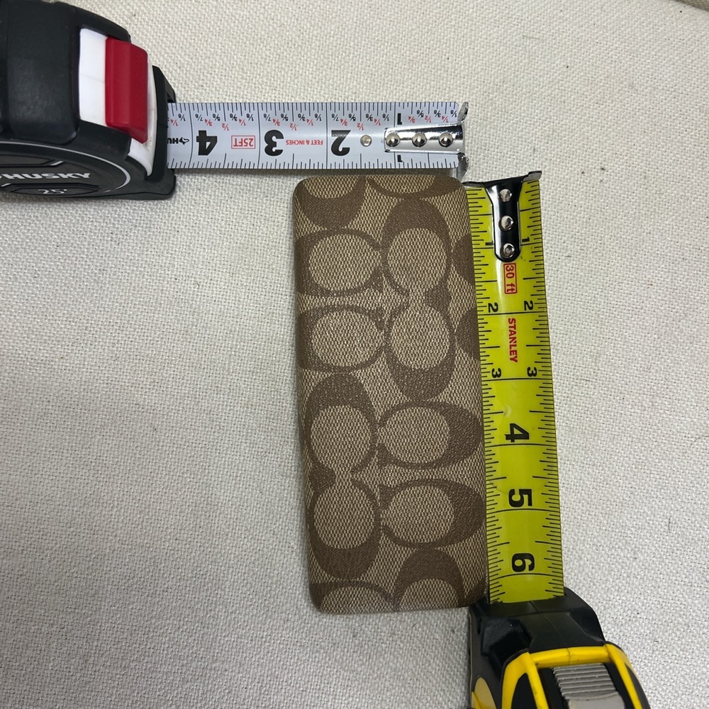 Coach Signature Jacquard Brown Sunglasses Case iconic Y2K vibe - Picture 4 of 4